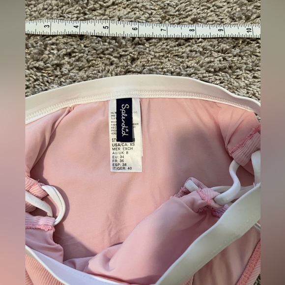 Splendid Pink and White Bikini sz XS - Picture 5 of 11